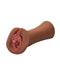 PDX Extreme Wet Pussies Juicy Snatch Stroker in dark skin tone brown, self-lubricating with lifelike Fanta Flesh material.