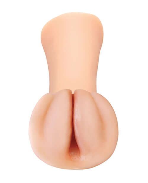 PDX Extreme Wet Pussies Slippery Slit Stroker in light skin tone beige with self-lubricating feature for enhanced solo pleasure sessions