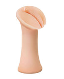 PDX Extreme Wet Pussies Slippery Slit Stroker in Light Skin Tone Beige with self-lubricating feature for thrilling solo pleasure sessions.