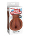 PDX Extreme Wet Pussies Slippery Slit Stroker Dark Skin Brown in packaging