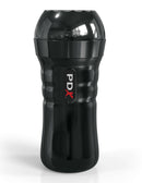 PDX Extreme Wet Pussies Super Luscious Lips Light Stroker in sleek black casing with PDX logo.