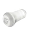 PDX Extreme Wet Stroker Slide and Glide Frosted Clear Masturbator, self-lubricating design for ultimate pleasure