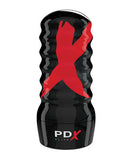 PDX Elite Air Tight Pussy Stroker in Black Case with Red X Design