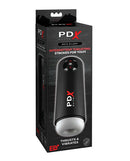 PDX Elite Moto Milker Penis Stroker Packaging with Intermittent Thrusting and Vibration Technology