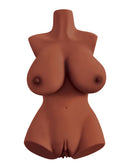 PDX Plus Perfect 10 Torso Masturbator Brown in realistic Fanta Flesh TPE, featuring perfectly round rack and privates for a lifelike experience.
