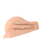 Cross-sectional view of PDX Plus Perfect Ass XL Light Skin Tone Masturbator with pleasure nubs, by Pipedream Products