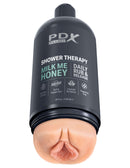 PDX Plus Discreet Stroker in Light Shade resembling a shampoo bottle for utmost privacy during self-care.