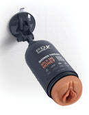 PDX Plus Discreet Stroker Shower Therapy in Tan with Milk Me Honey Daily Rub and Release, designed to resemble a shampoo bottle.
