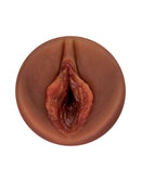 PDX Plus Brown Shower Therapy Stroker close-up, realistic texture and design for enhanced pleasure.