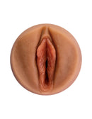 PDX Shower Therapy Soothing Scrub Stroker in Tan Skin Tone by Pipedream Products