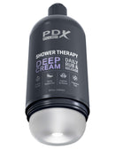 PDX Shower Therapy Deep Cream Frosted discreet pleasure stroker mimicking a shampoo bottle