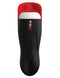 PDX Elite Fap-O-Matic Pro male pleasure device with black and red design, featuring buttons for powerful suction and vibrations.