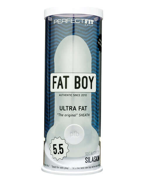 Fat Boy Original Ultra Fat Penis Sheath 5.5 inches by Perfect Fit Brands in packaging