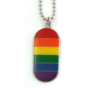 PHS INTERNATIONAL Gaysentials Rainbow I.D. Tag Necklace at $6.99