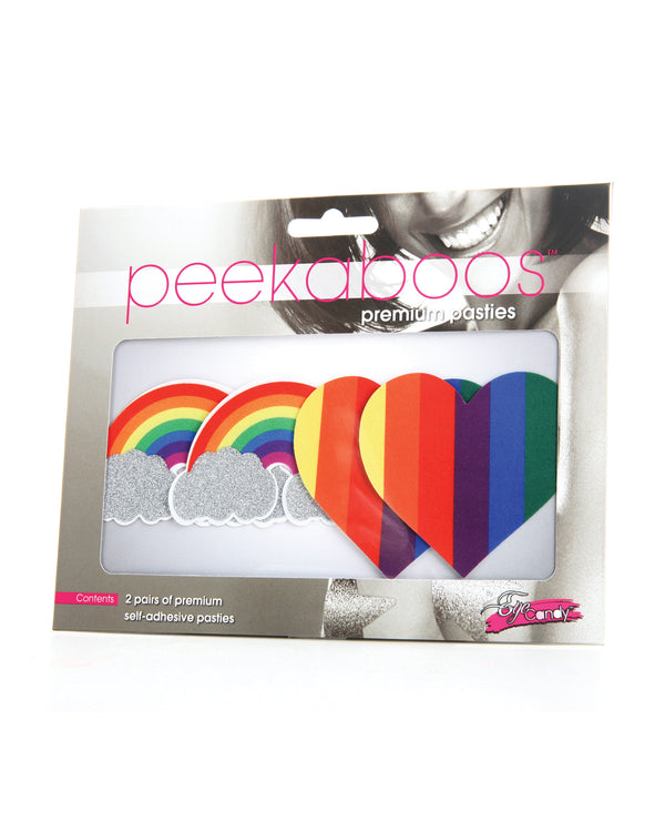 X-Gen Products Pasties Pride Glitter Rainbows and Heart at $10.99
