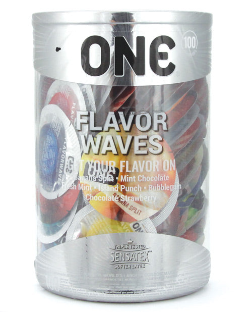 Paradise Products One Flavor Waves 100 Pieces Bowl with Condoms at $49.99
