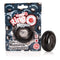 RingO Biggies Colossal Cock Rings packaging and product in black, designed for pleasure and made from body-safe SEBS silicone.
