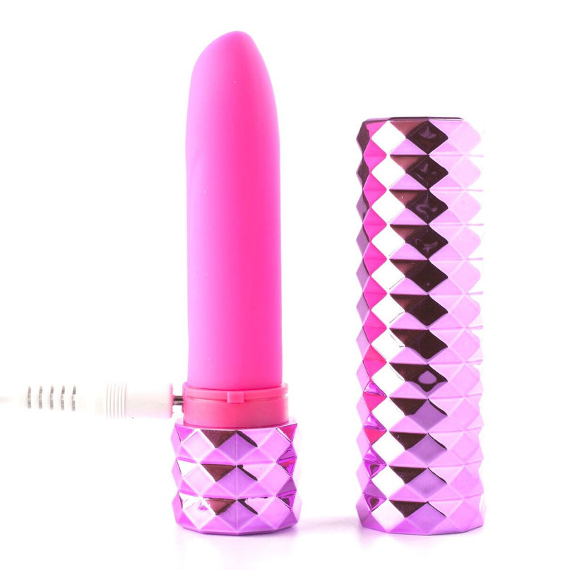 Maia Toys Roxie Crystal Gem Lipstick Vibrator Pink at $29.99