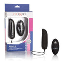 Silicone Remote Ridged G Vibrator with remote control in packaging, showcasing 12 vibration functions and waterproof features.