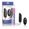 Silicone Remote Ridged G Vibrator with remote control in packaging, showcasing 12 vibration functions and waterproof features.
