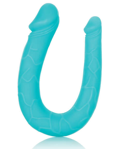 Teal Silicone Double Dong - 12 Inches, Dual-Ended, Flexible, Body Safe, Latex-Free, Phthalate-Free by Cal Exotics