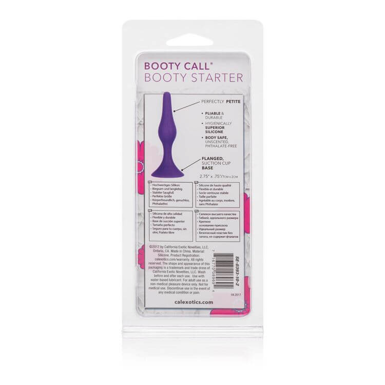 California Exotic Novelties Booty Call Booty Starter Purple butt plug at $7.99