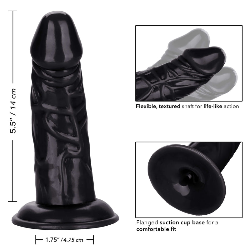 California Exotic Novelties Back End Chubby Black Realistic Dong at $17.99