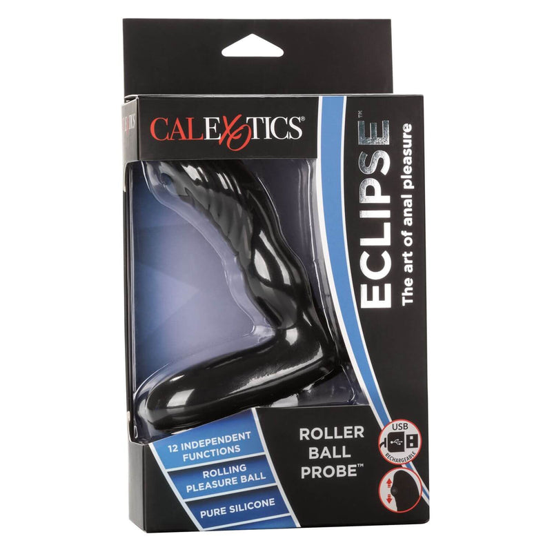 California Exotic Novelties Eclipse Roller Ball Probe Black Prostate Massager at $39.99