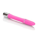 Lulu Satin Touch Pink Vibrator, sleek and discreet sex toy with waterproof design and powerful dual speeds.