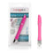 Lulu Satin Touch Pink Vibrator in packaging, showcasing its sleek design, 2-speed motor, and waterproof features.