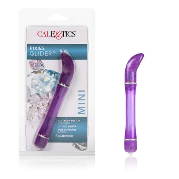 California Exotic Novelties Waterproof Pixies Glider Purple Vibrator at $12.99