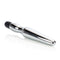 Waterproof vibrating anal probe in silver, featuring a sleek design and ergonomic handle for enhanced pleasure.