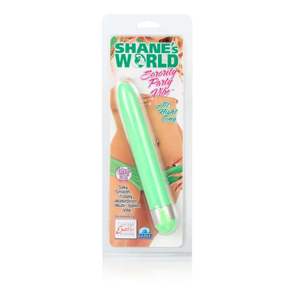 California Exotic Novelties Shane's World Sorority Party All Night Long Green Vibe at $11.99