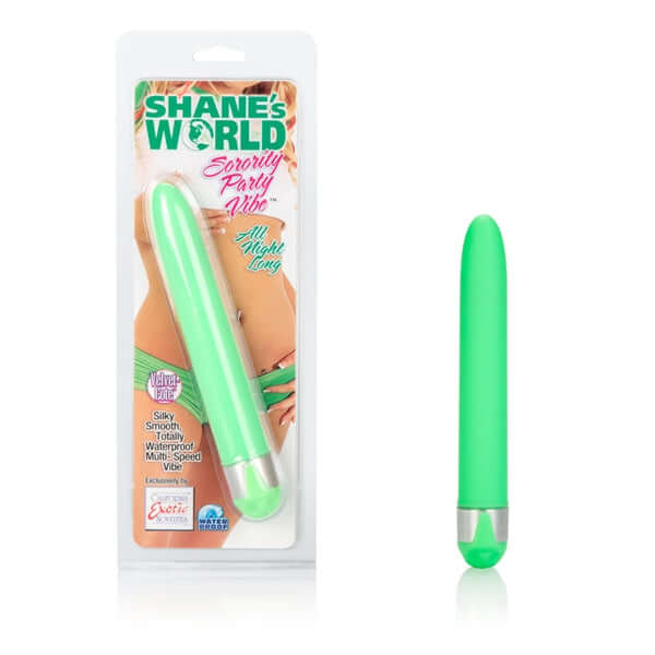 California Exotic Novelties Shane's World Sorority Party All Night Long Green Vibe at $11.99