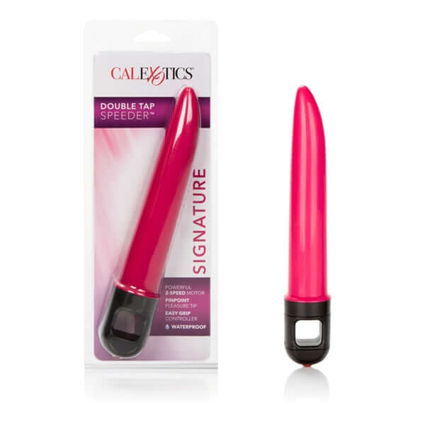 California Exotic Novelties DOUBLE TAP SPEEDER 6 1/2 IN PINK at $8.99