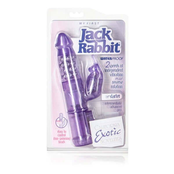 California Exotic Novelties My First Jack Rabbit Purple Vibrator at $30.99