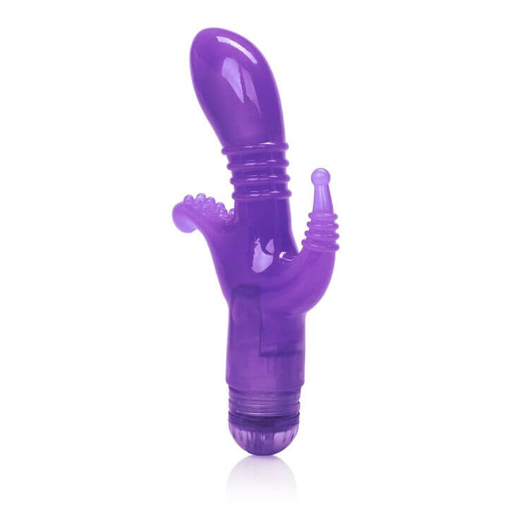 California Exotic Novelties Triple Tease Purple 3-way Vibrating Stimulator at $22.99