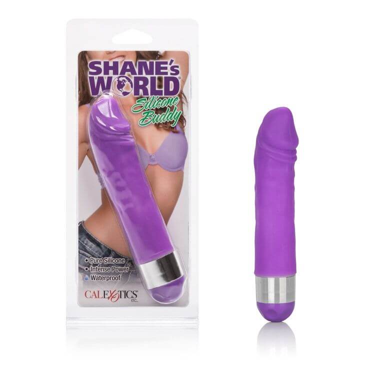 California Exotic Novelties Shane's Silicone Buddy Purple Vibrator at $13.99