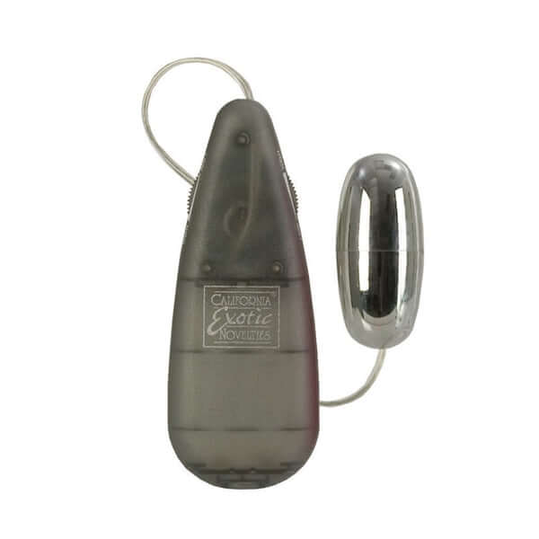 Silver Bullet Vibrator with Grey Power Supply Case - Compact, powerful, and versatile. Phthalate free and non-toxic materials.