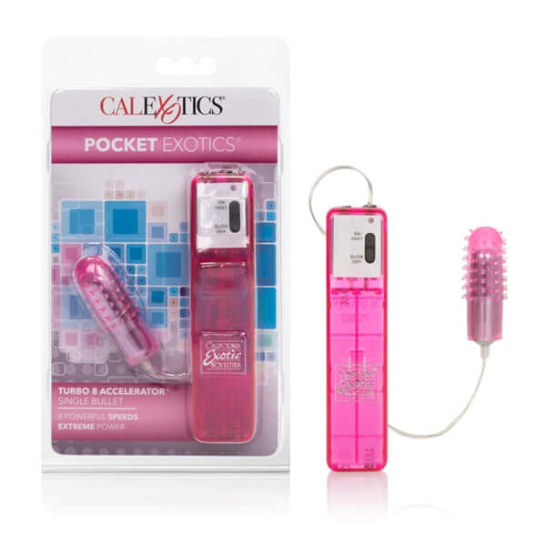 Turbo 8 Accelerator Pink Bullet Vibrator