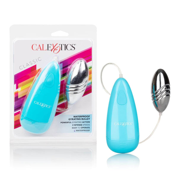 California Exotic Novelties Waterproof Gyrating Bullet Vibrator Blue at $15.99