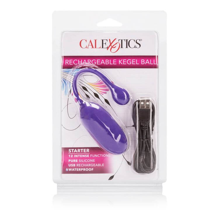 California Exotic Novelties RECHARGEABLE KEGEL BALL STARTER PURPLE at $31.99