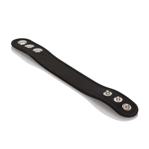 California Exotic Novelties Silicone Tri Snap Erection Ring Black at $7.99