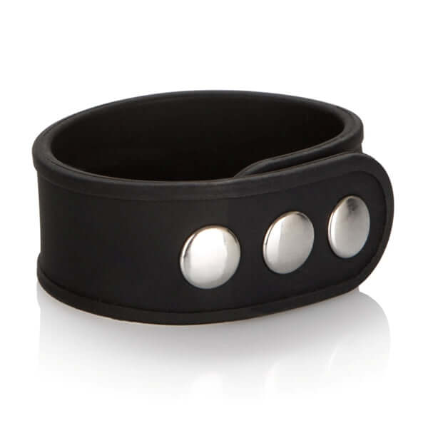 California Exotic Novelties Silicone Tri Snap Erection Ring Black at $7.99