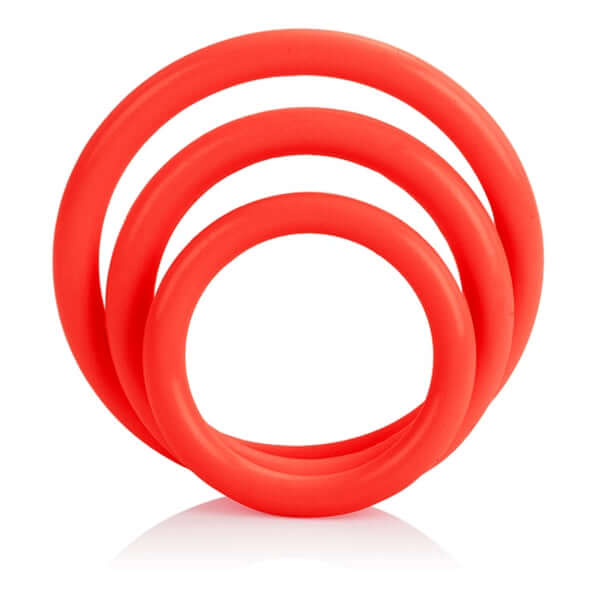California Exotic Novelties Calexotics Tri-Rings Red Set at $5.99