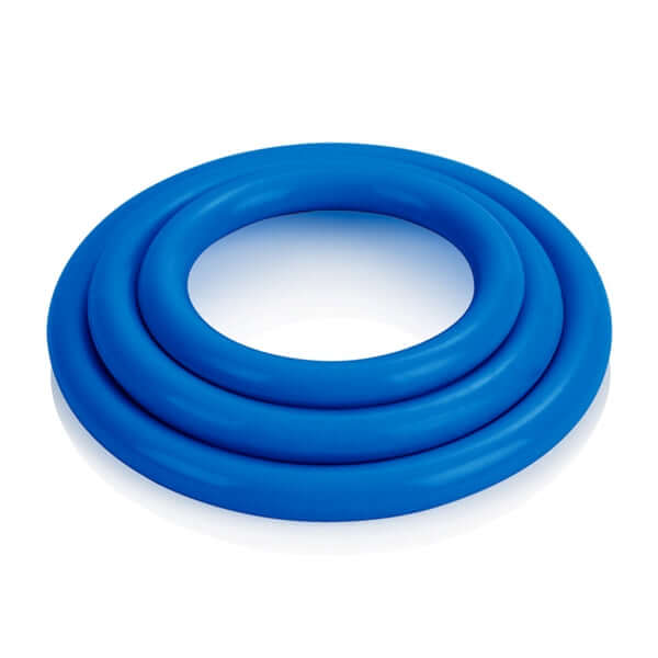 California Exotic Novelties Tri-Rings Blue Set at $5.99