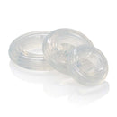 Clear Premium Silicone Ring Set in three sizes for versatile girth and support in a smooth, seamless design.