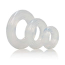 Premium Silicone Ring Set in three sizes for versatile girth and support, made of ultra-stretchy and seamless silicone.