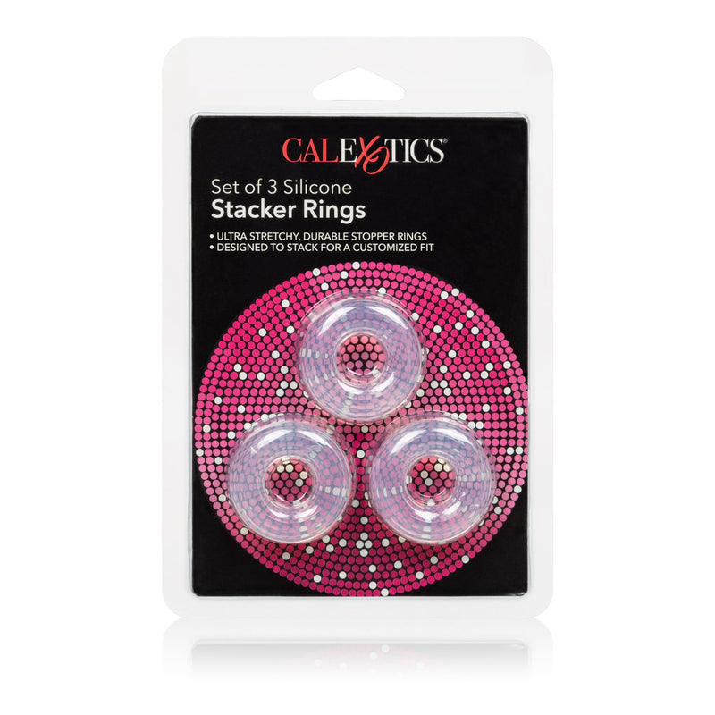 California Exotic Novelties Set Of 3 Silicone Stacker Rings at $8.99