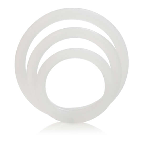 Silicone Support Rings Clear - 3 Piece Set